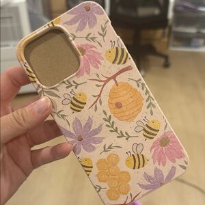 Charming Bee and Floral Phone Case